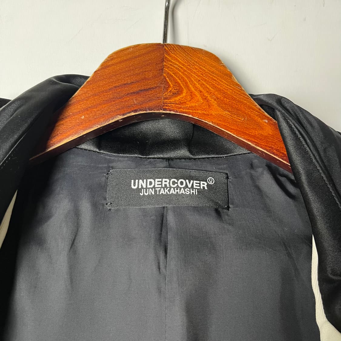 [UNDERCOVER] 언더커버 후디 레이어드 하프앤하프 울 코트 상품이미지6