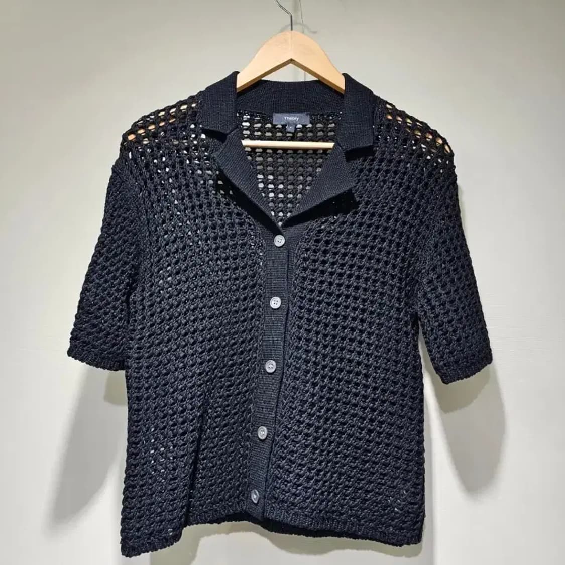 띠어리 블랙 니트 가디건 S 상품이미지4