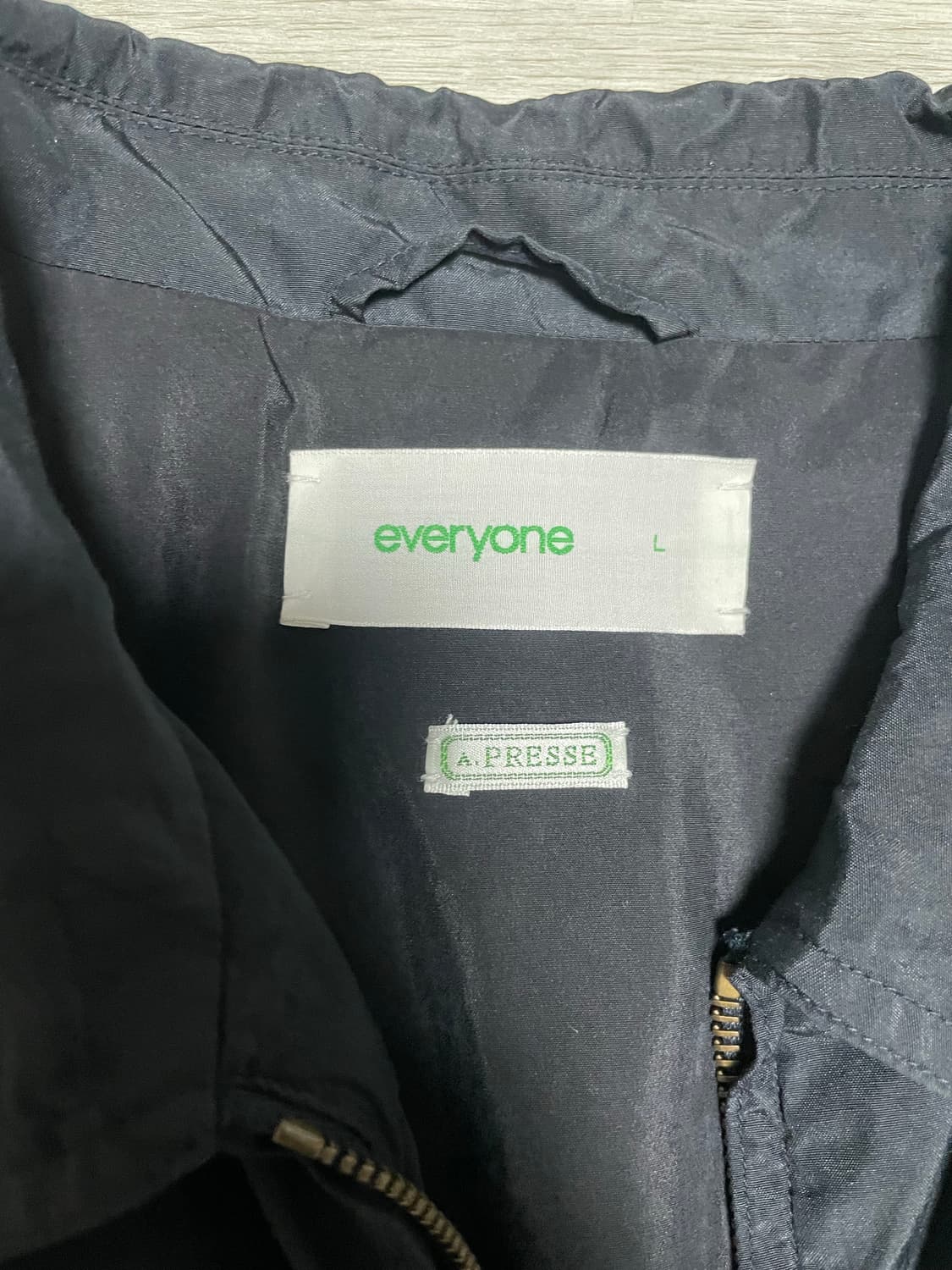 아프레쎄 실크 taffeta 코치자켓 네이비 3사이즈 상품이미지2