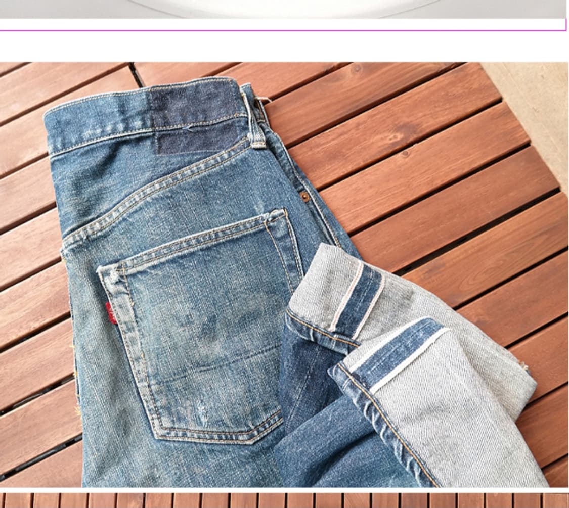 90S EVIS 에비스 에비수 초기모델 빈티지 셀비지데님 31사이즈  상품이미지1