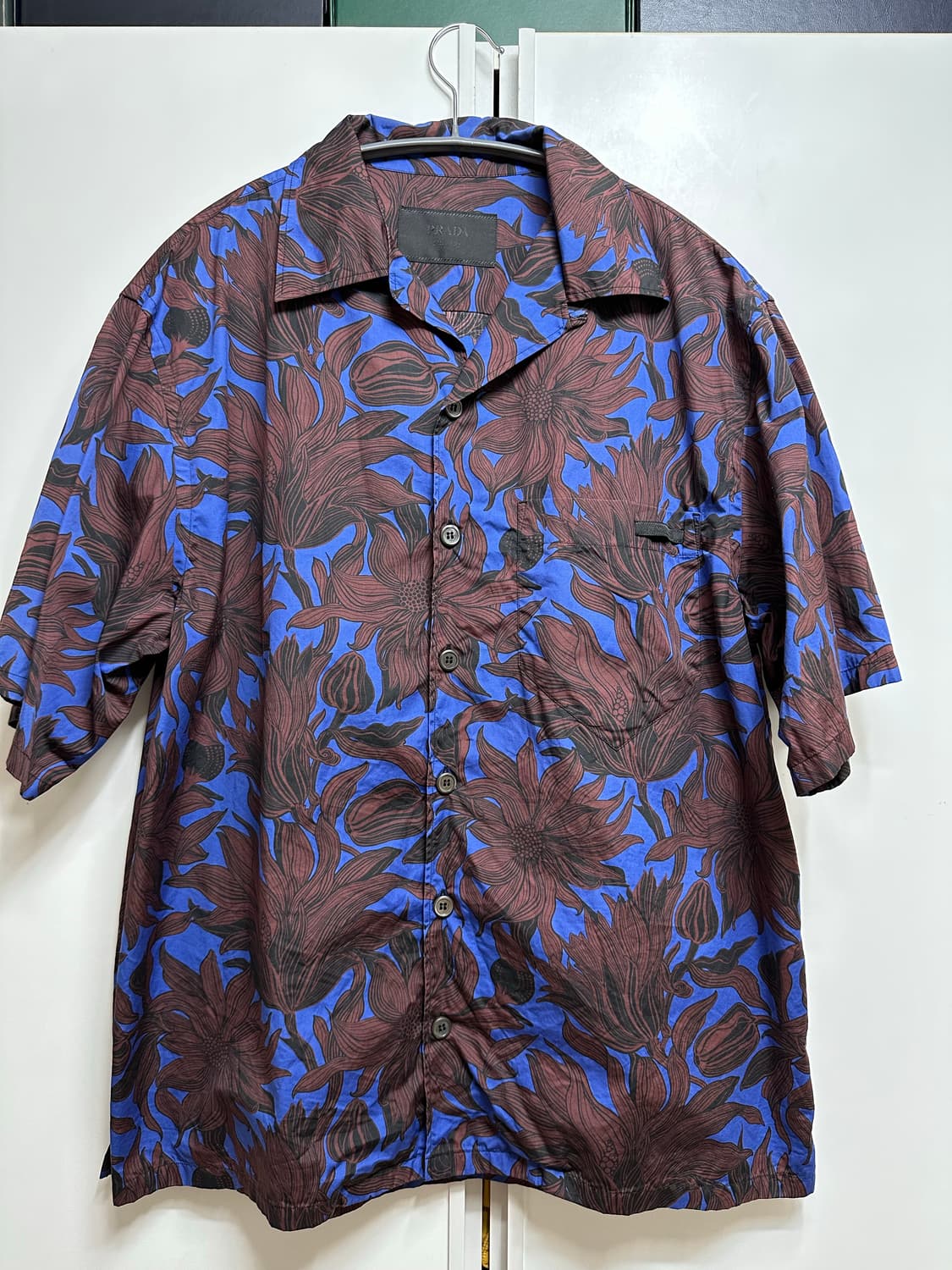 프라다 썬플라워 볼링 셔츠 M 상품이미지1