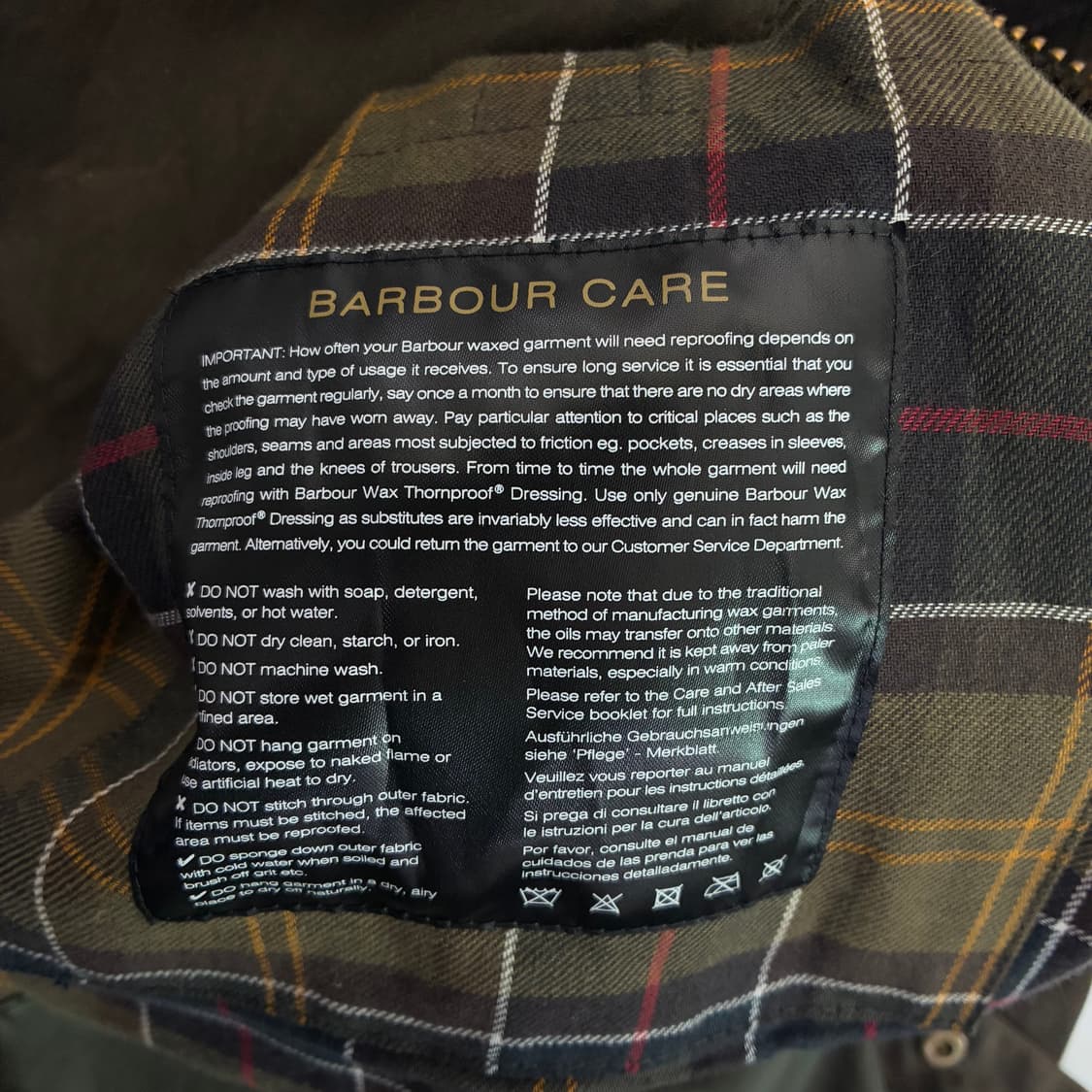 Barbour 바버 카키 비데일 왁싱 자켓 상품이미지8