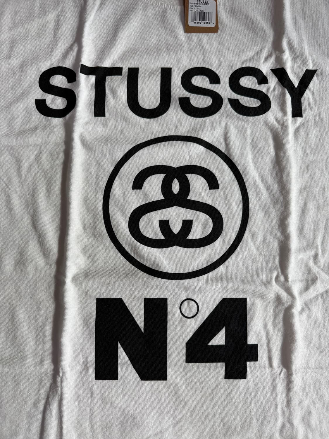 [XXL]stussy 스투시 피그먼트 다이드 No.4 반팔티셔츠 내츄럴 상품이미지2
