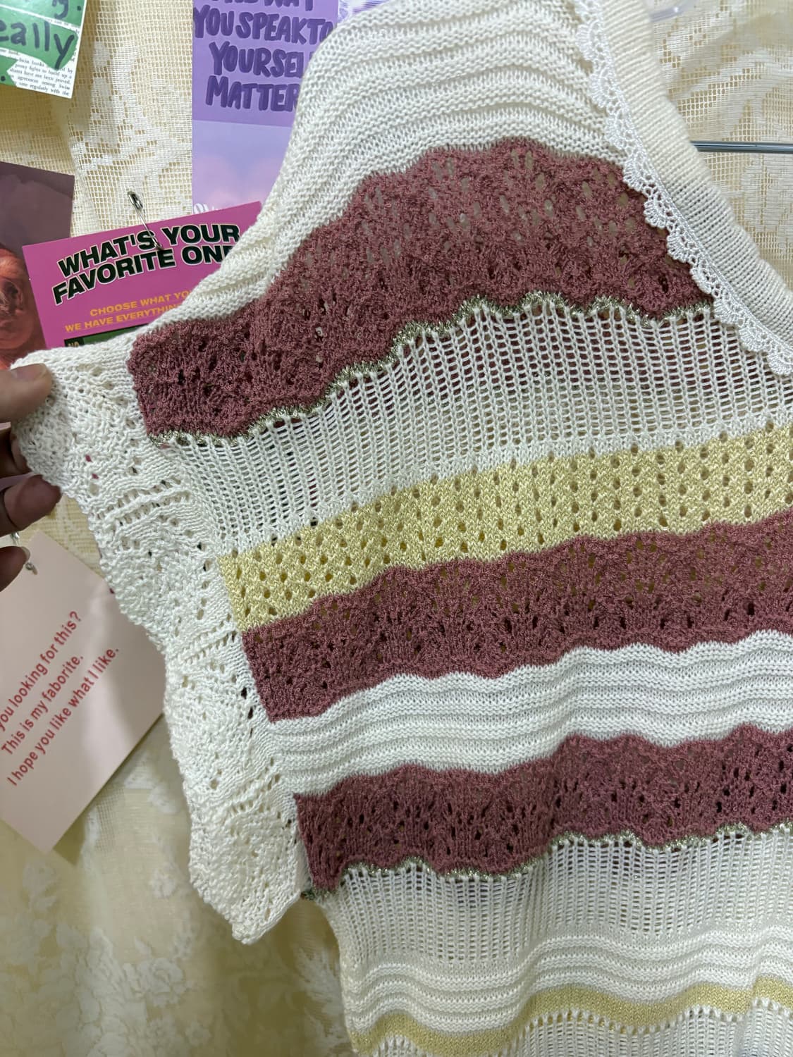 엑시즈팜 니트탑 상품이미지3