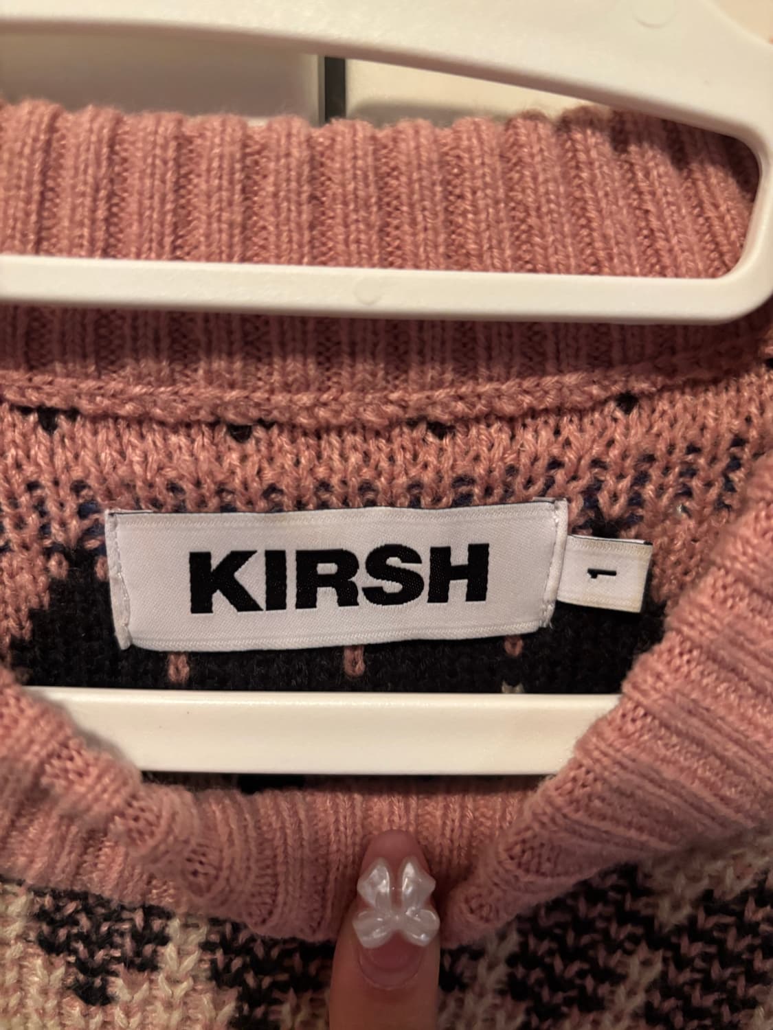 키르시 핑크 체리 니트 상품이미지3