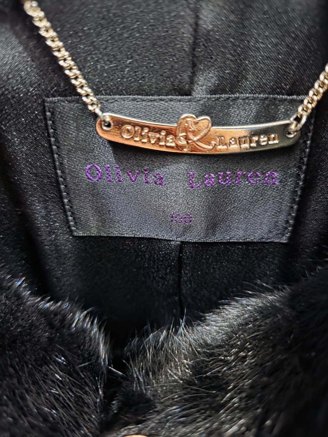 올리비아로렌 여성 밍크 코트 상품이미지3