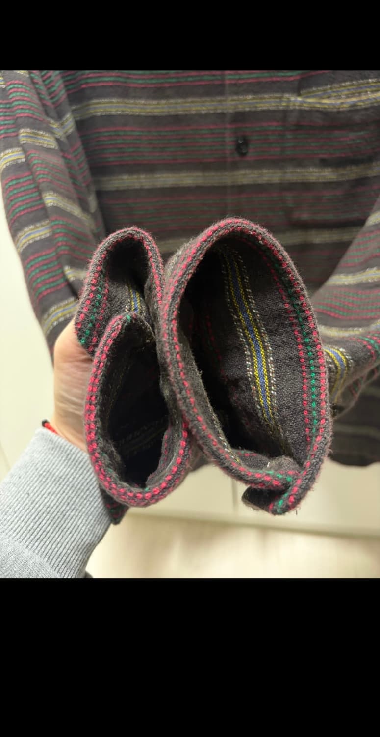 슈프림 우븐 스트라이프 셔츠 페이디드 블랙 - 24FW[L] 상품이미지4