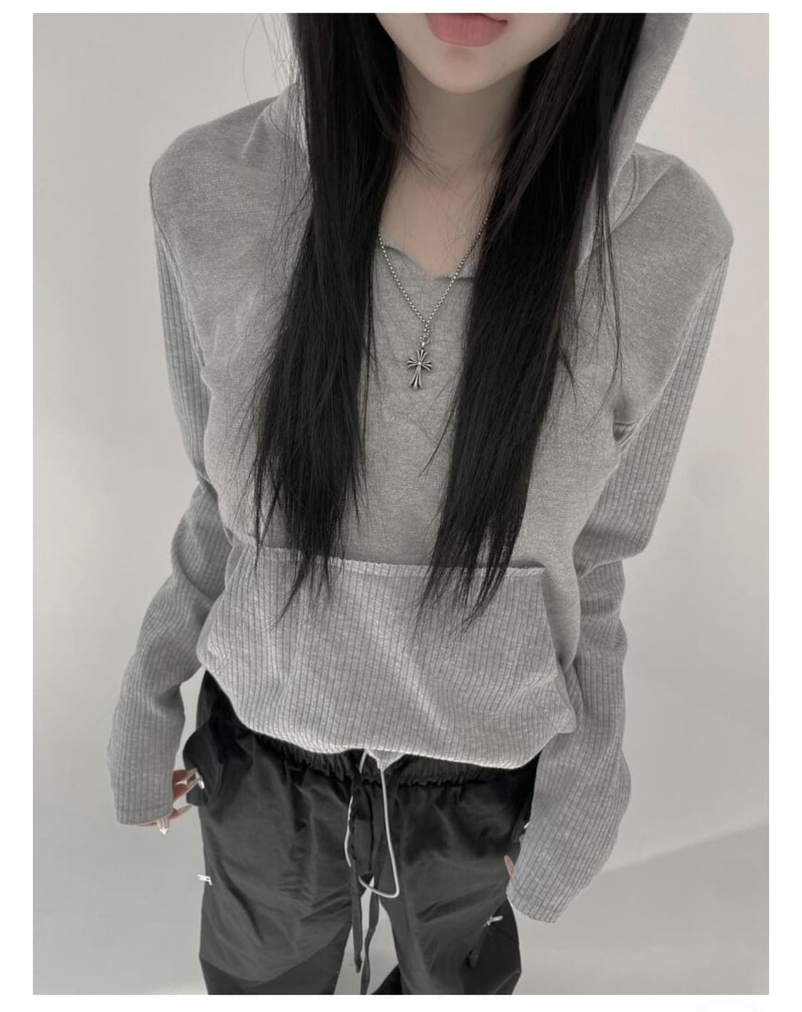 디에어타운 후디 티셔츠 롱슬리브 hoodie long sleeve 상품이미지4