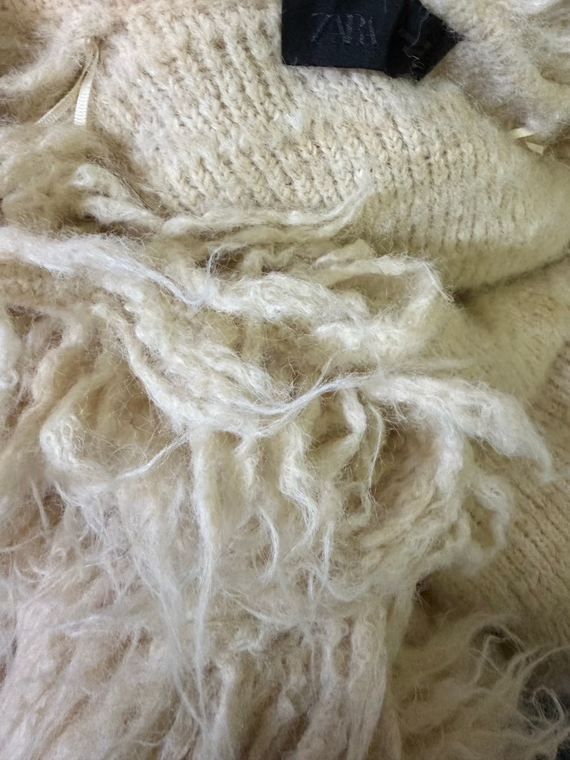 자라 아이보리 퍼자켓 상품이미지4