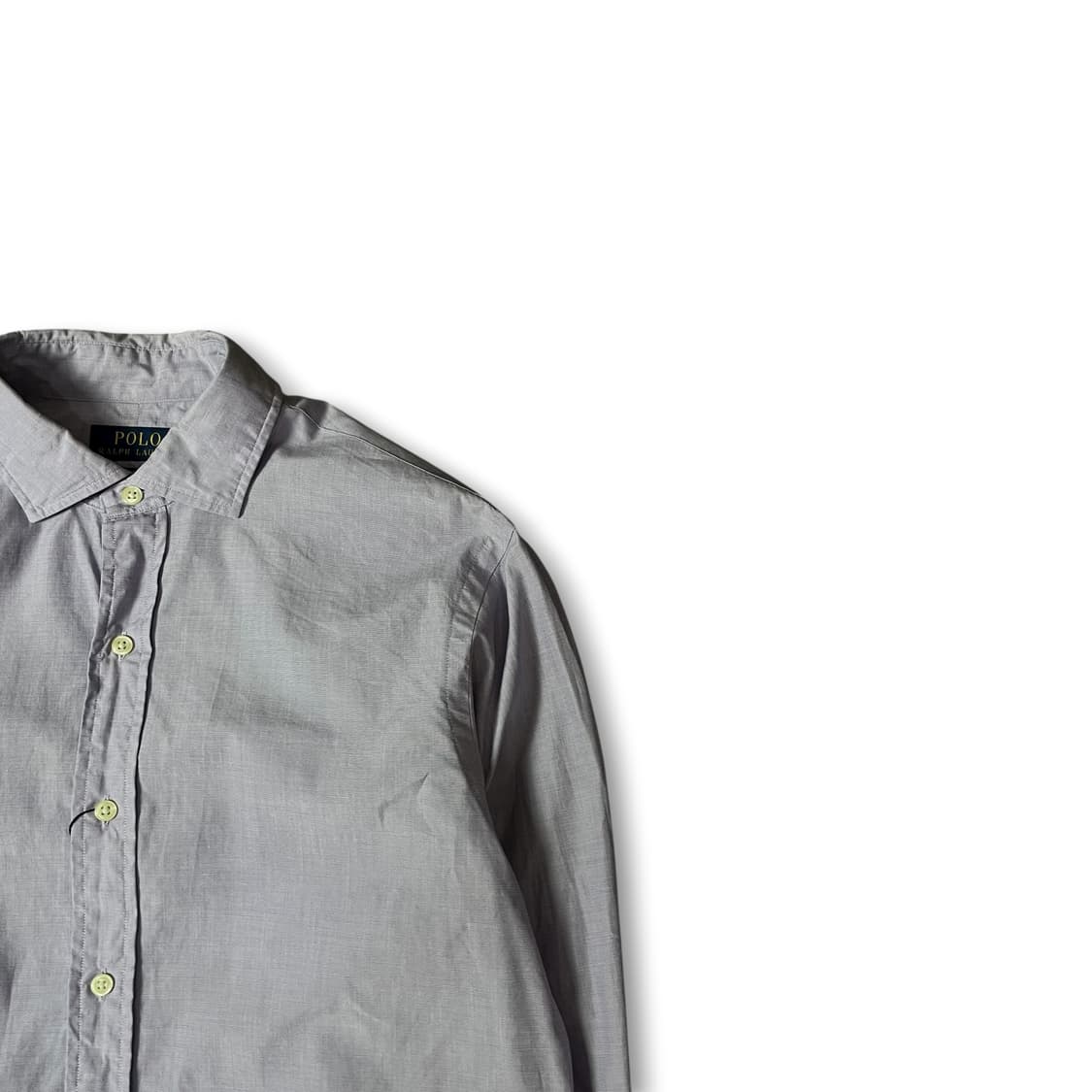 폴로 랄프로렌 연퍼플 코튼 긴팔 셔츠 슬림핏 M  상품이미지2