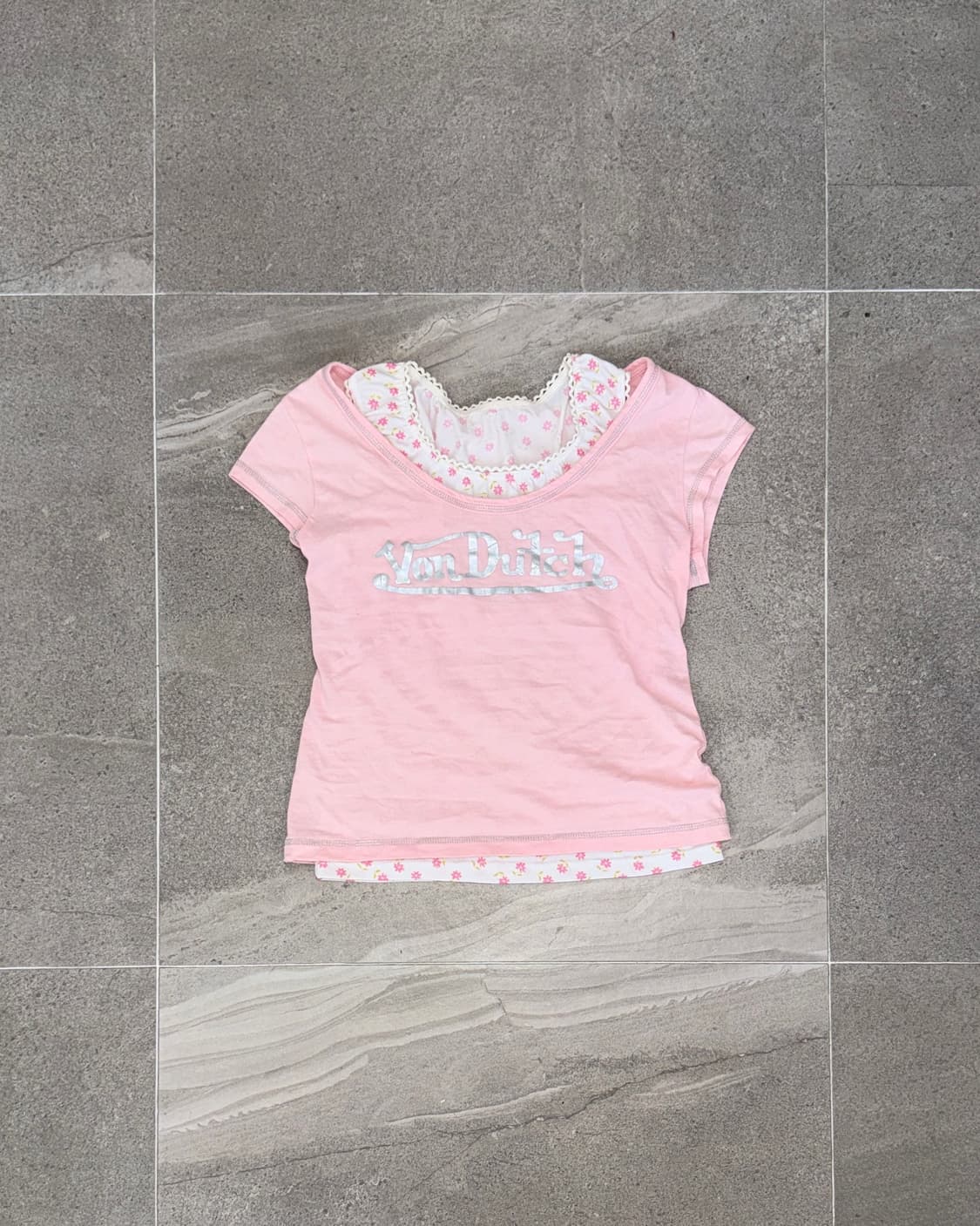Von Dutch baby pink logo half t  상품이미지1