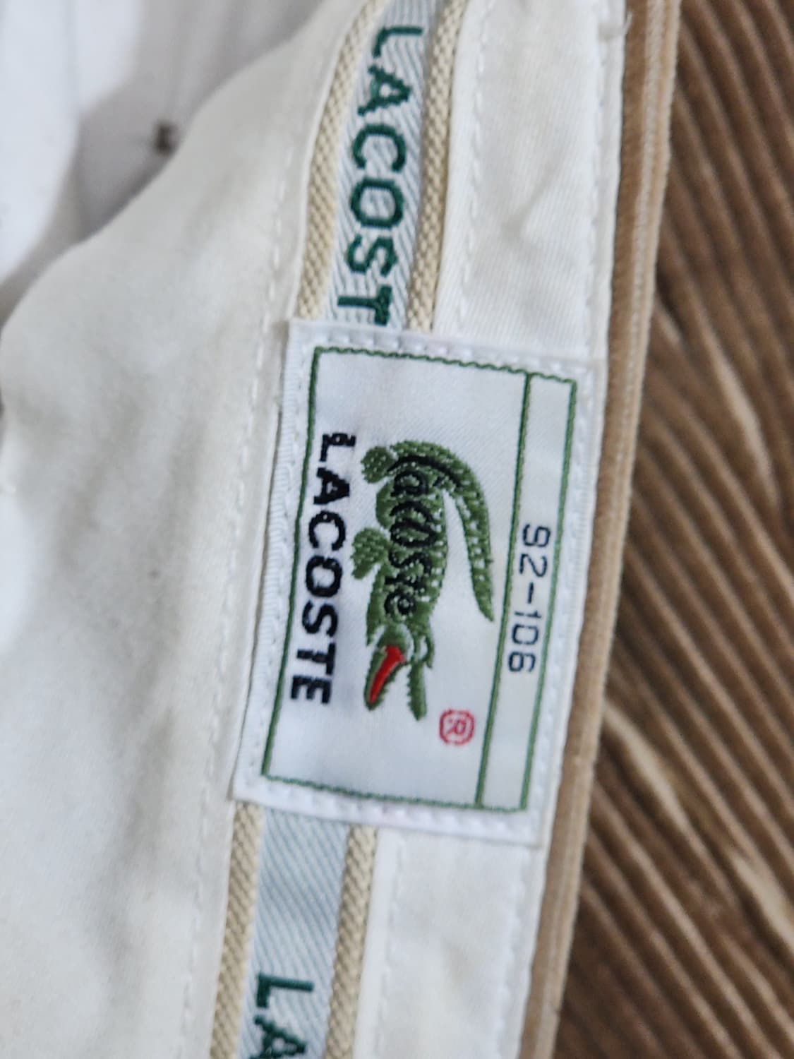 (36) 라코스테 코듀로이 팬츠 브라운 골덴바지 와이드핏  상품이미지4