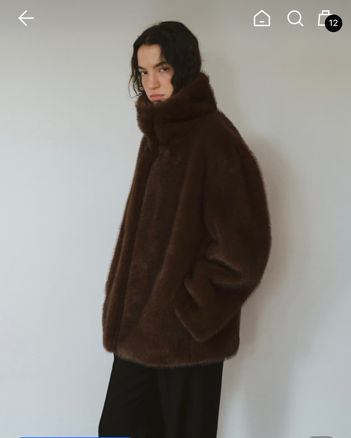 모한 퍼자켓 브라운 상품이미지2