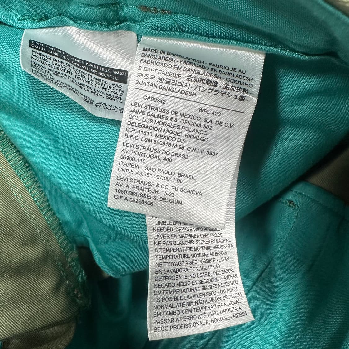 ✨ (바배) 리바이스 스타프레스트 카키 코튼 팬츠  상품이미지5