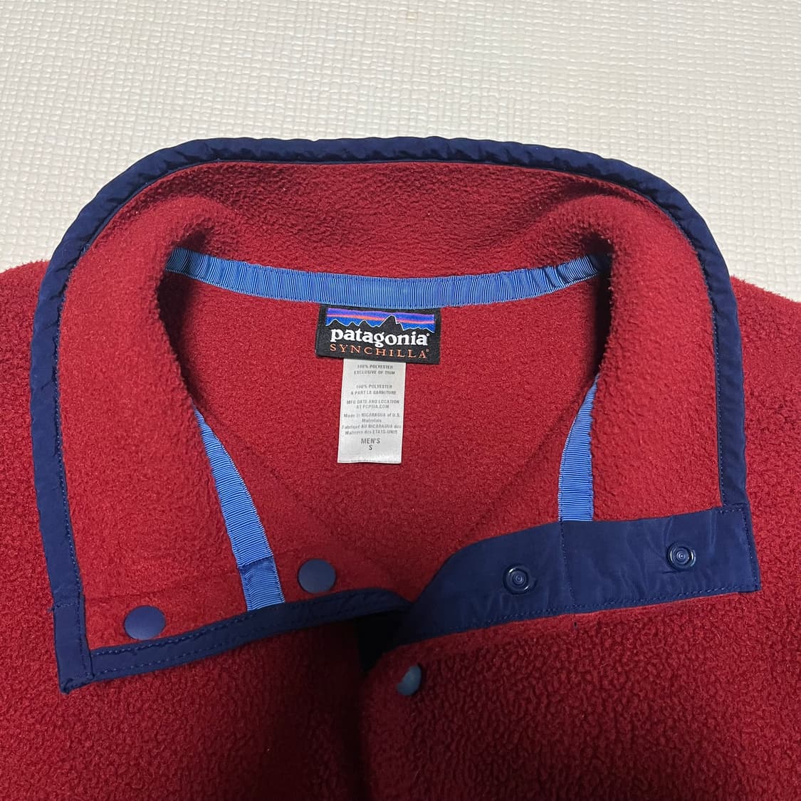 파타고니아 신칠라 다크 레드/네이비 상품이미지3