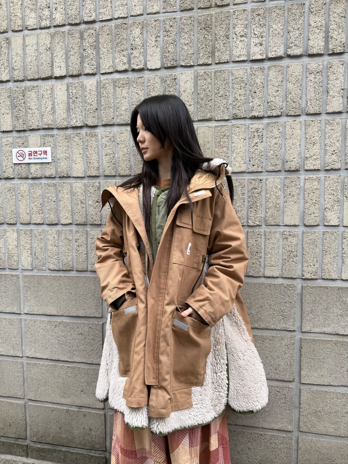 Carhartt wip X Sacai 캔버스 시베리안 파카 상품이미지4