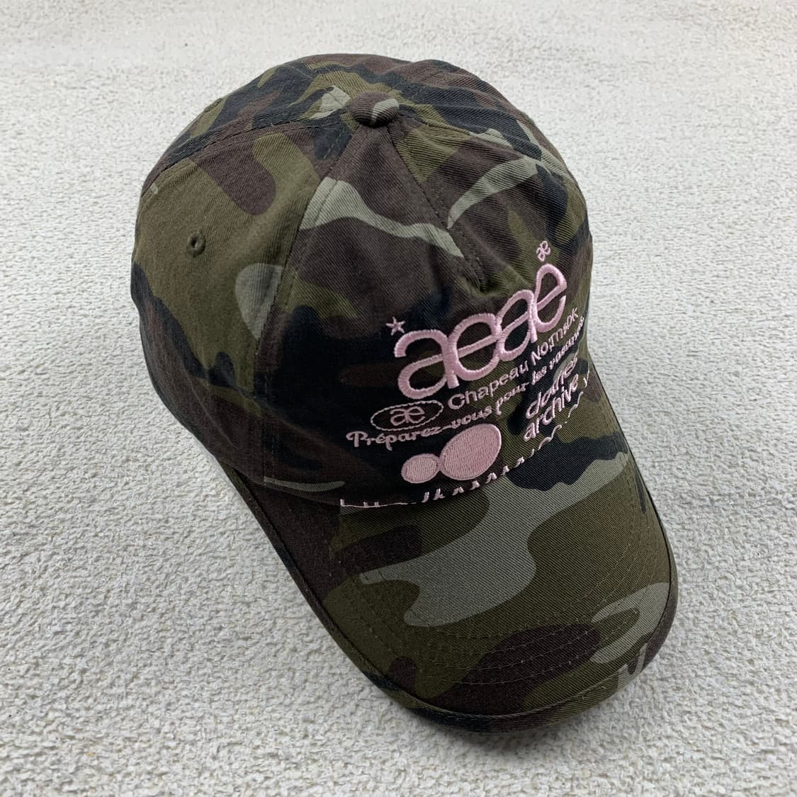 에이이에이이 자수로고 카모 볼캡 상품이미지2