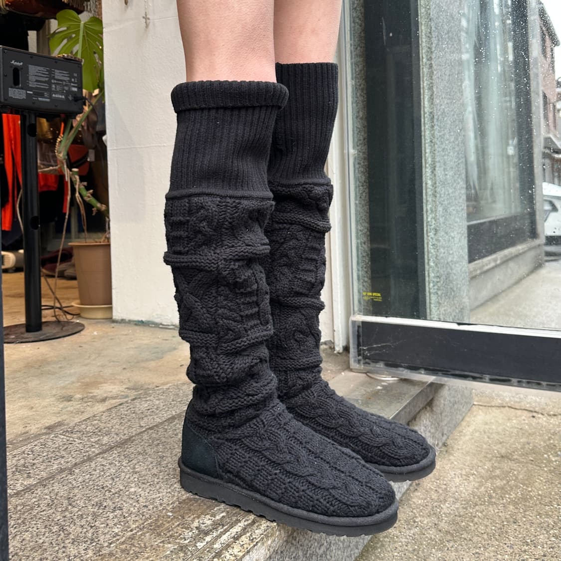 00s 리미티드 에디션 XL 롱 니트 카디 부츠 상품이미지7