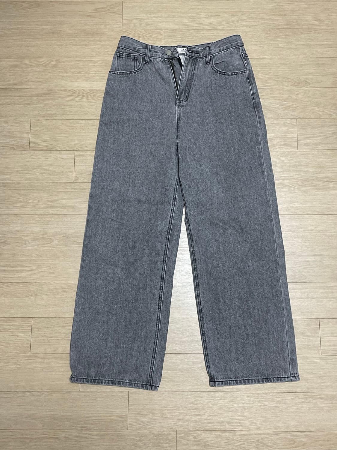 굿라이프웍스 와이드 데님 그레이 상품이미지1