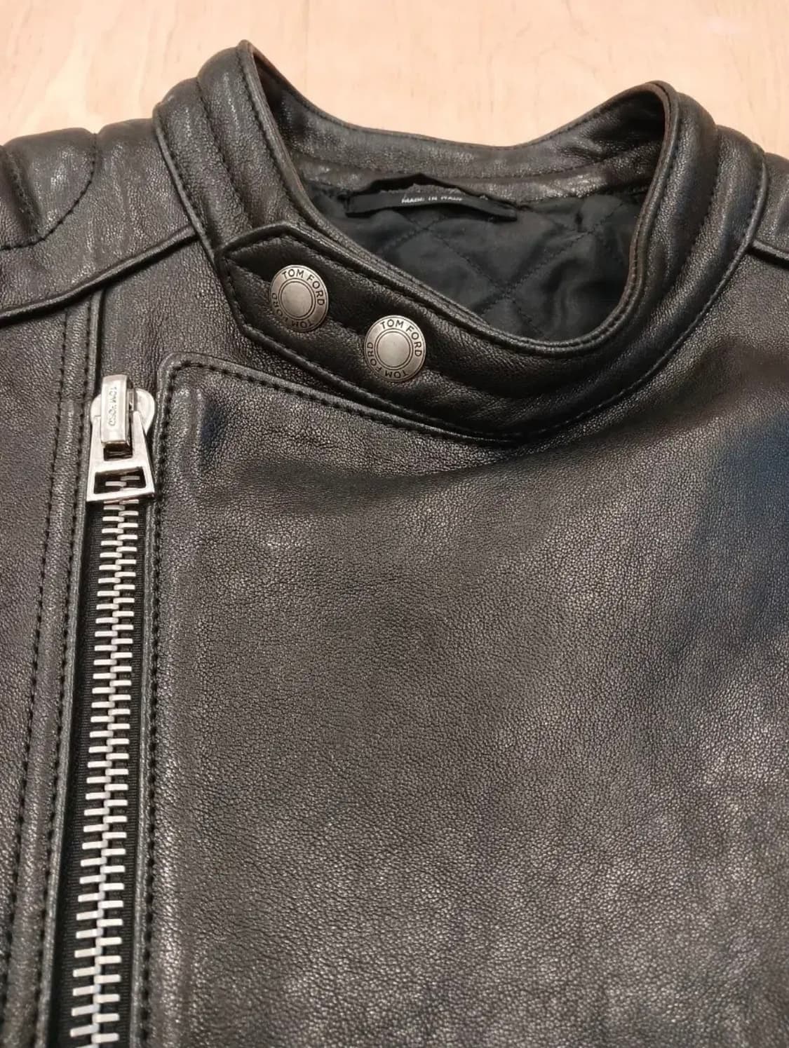 TOM FORD CAFE RACER LEATHER JACKET 상품이미지4
