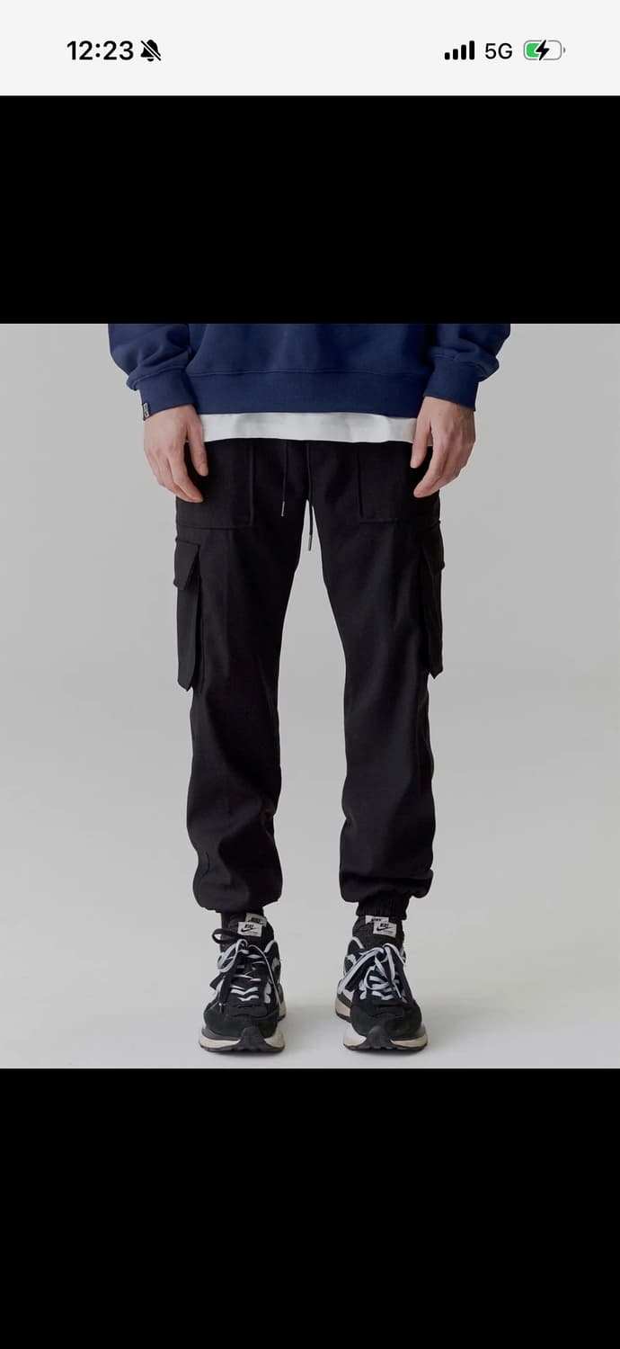 낫포너드 블랙 색상 조거팬츠 XL 상품이미지1