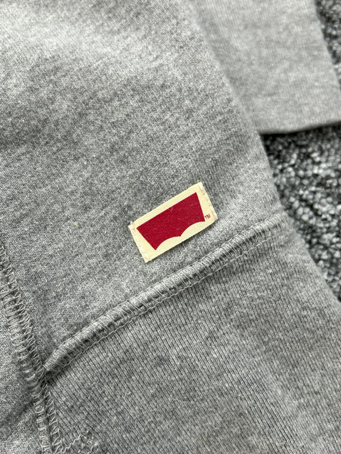 리바이스 빅로고 그레이 후드집업 L   상품이미지5