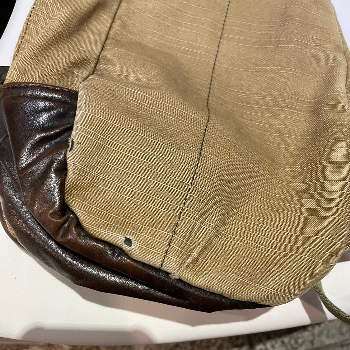 1990s Diesel 디젤 레더믹스 슬링백 상품이미지10