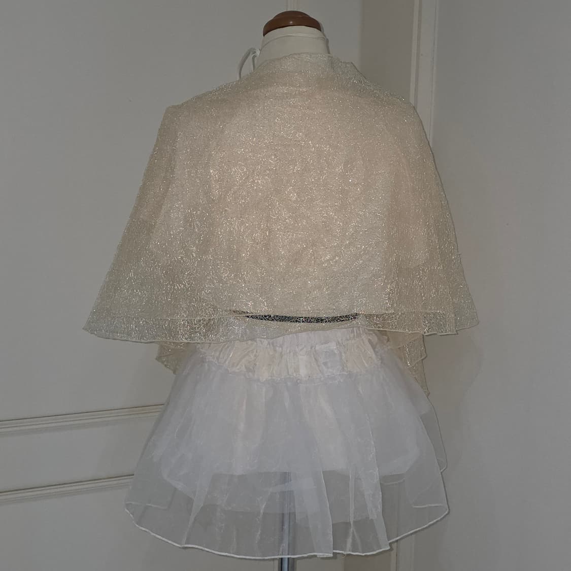 일본빈티지)레이스 엔젤 히메라떼갸루st 글리터 숄볼레로가디건 상품이미지3