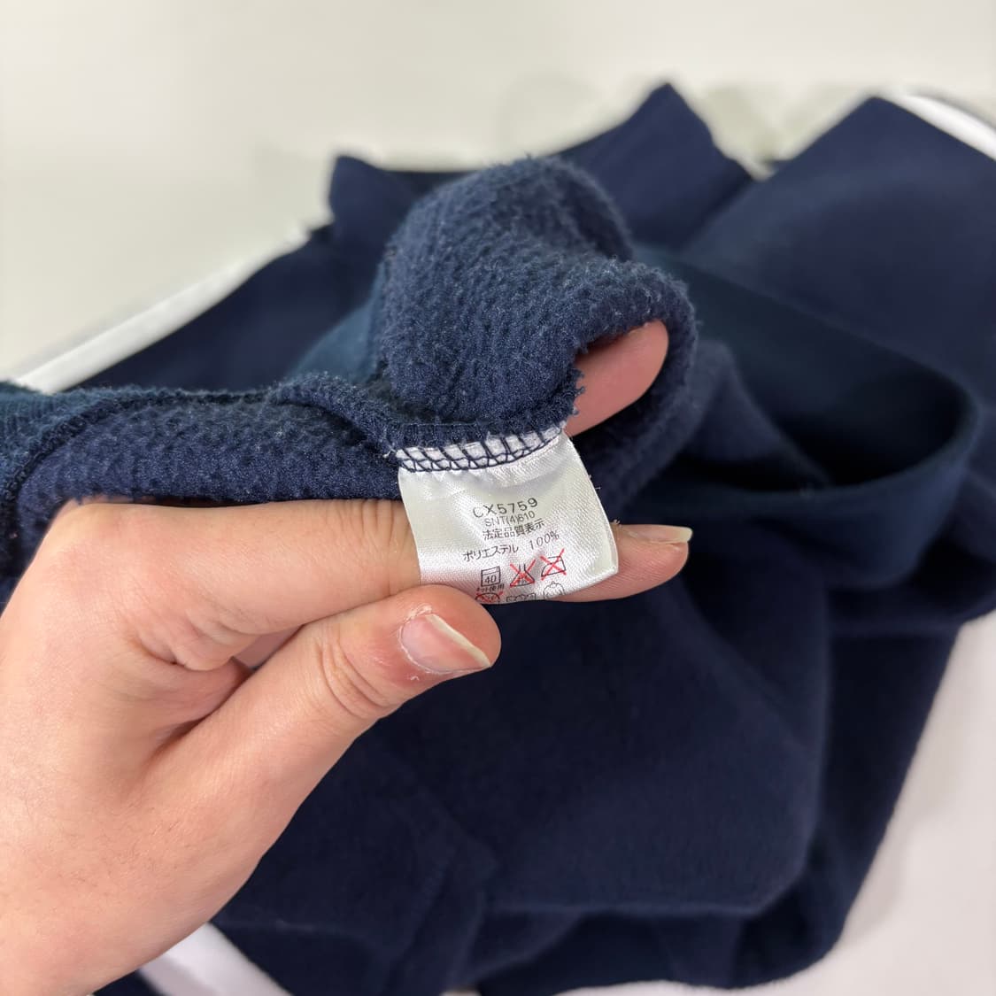 우먼S-M 챔피온 재팬 네이비 빅로고 후리스자켓 상품이미지5