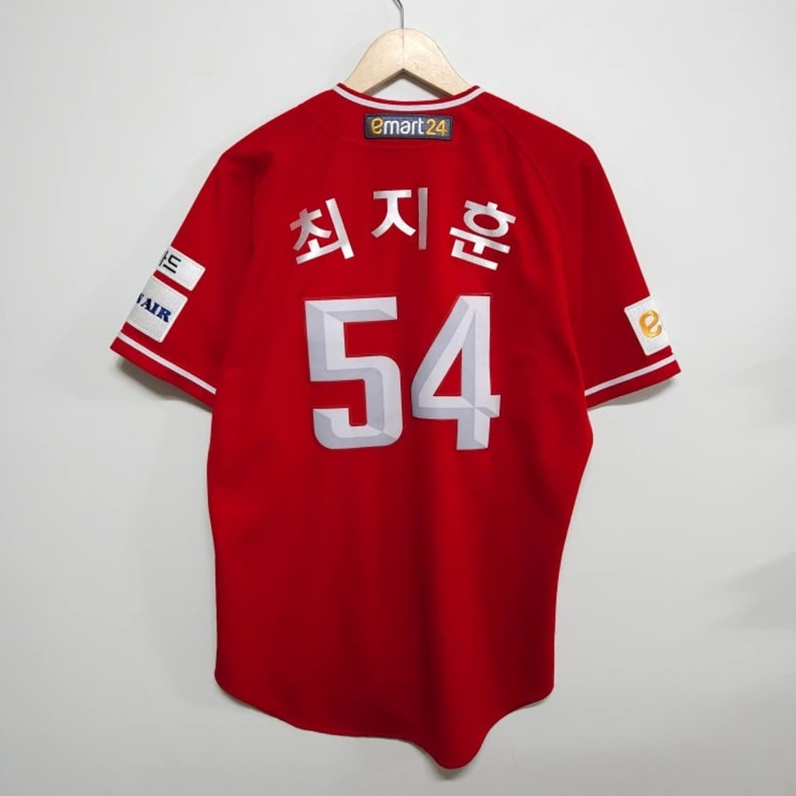 100 다이나핏 SSG랜더스 신세계랜더스 반팔 유니폼 최지훈54 상품이미지5