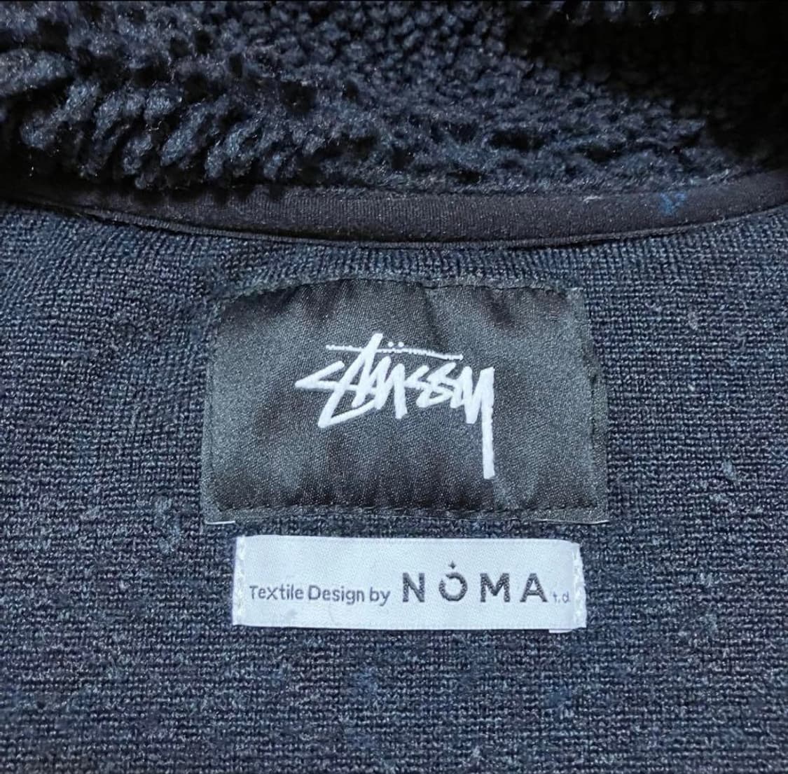 스투시 x 리마 자카드 쉐르파 자켓 블랙 상품이미지7