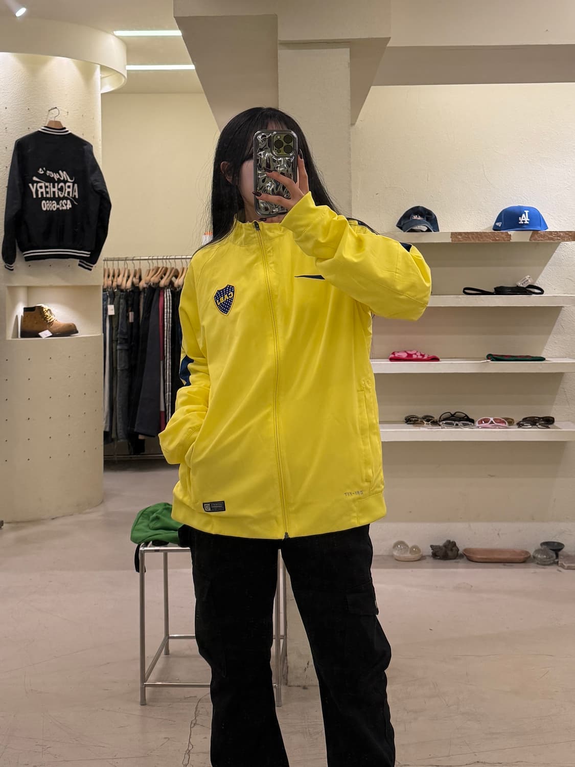 나이키 보카주니어스 트랙 자켓 옐로우 U1123 상품이미지1