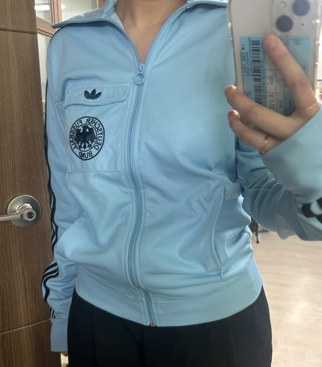 아디다스 스카이블루 독일져지 M 상품이미지4