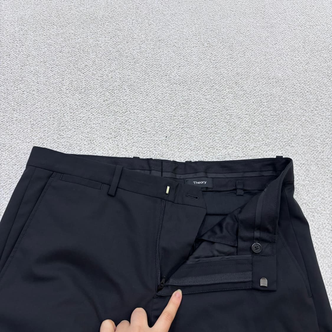 030 띠어리 남성 블랙 슬랙스 팬츠 0622E2 상품이미지5