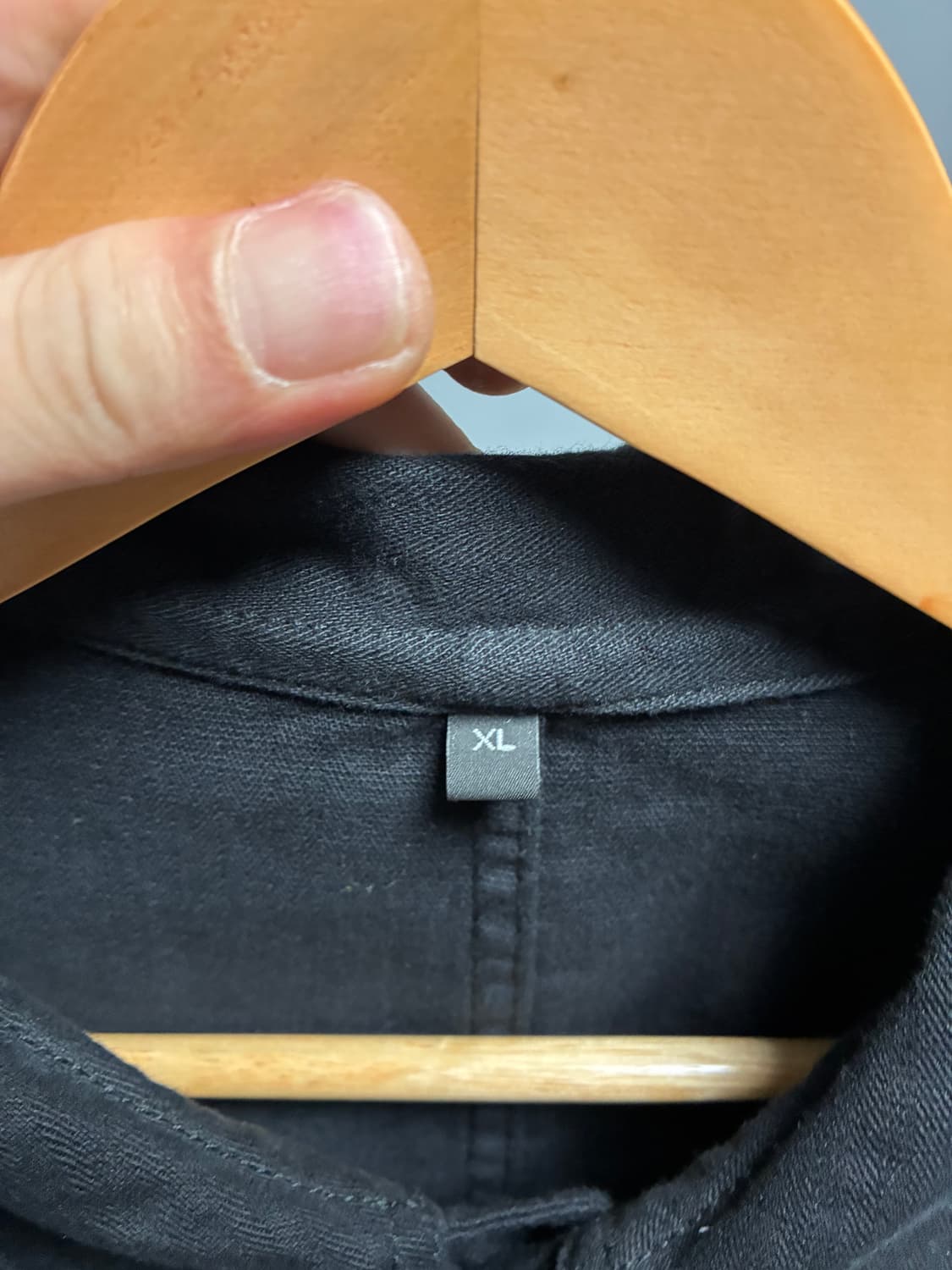 무인양품 케이폭 헤링본 워크 자켓 XL 블랙 커버올 초어자켓 상품이미지3