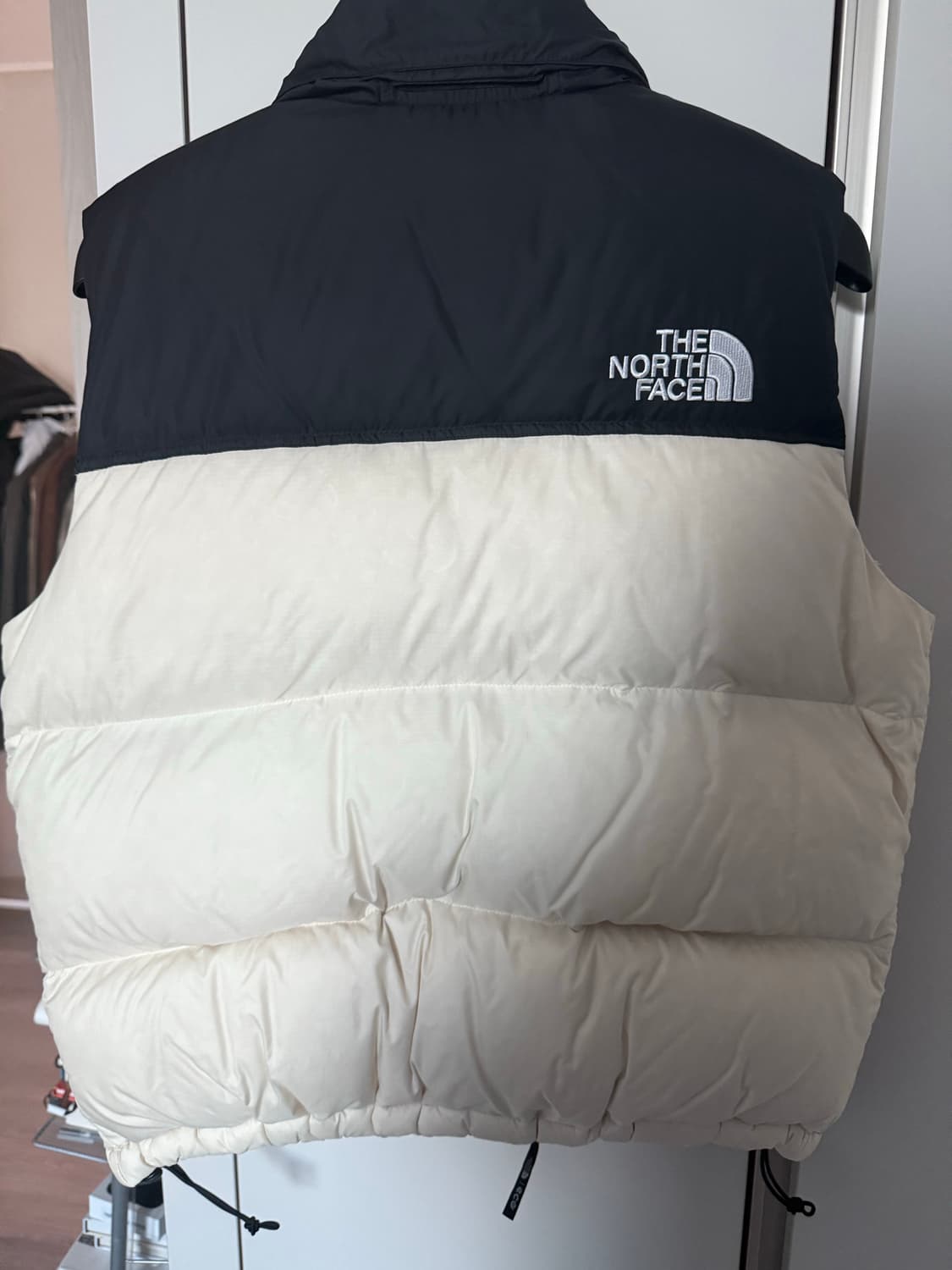 노스페이스 눕시 에코 조끼 패딩 크림 xl 100 상품이미지4