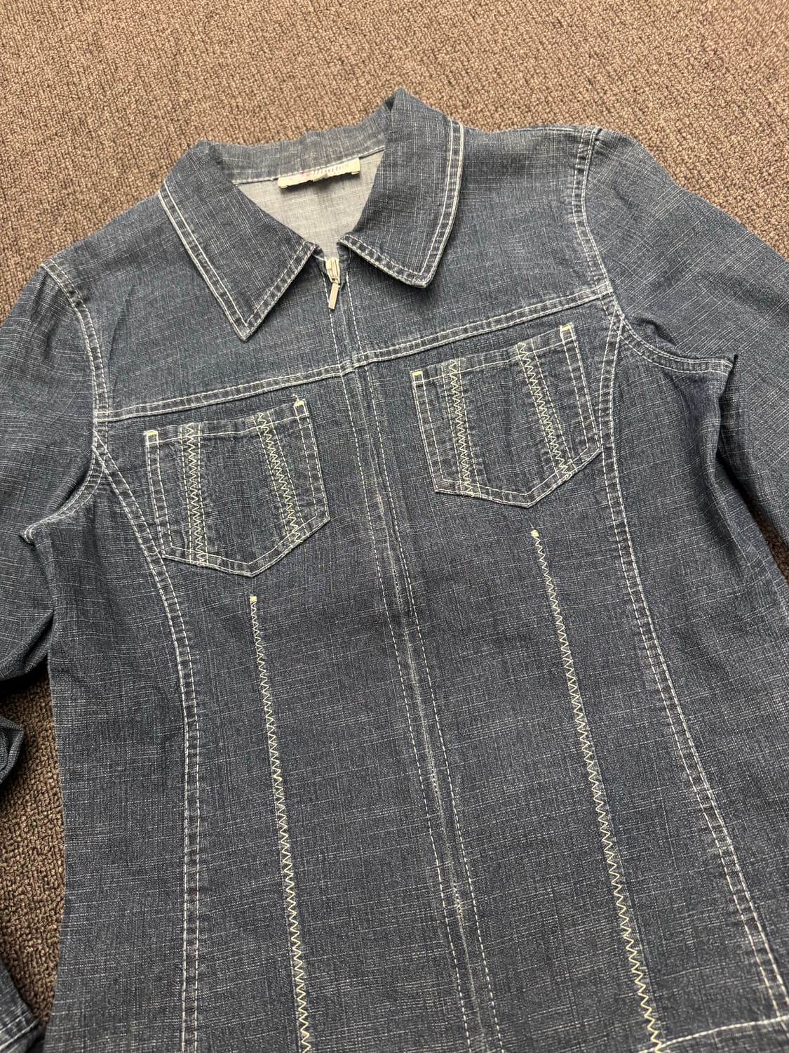 38)Affinites 빈티지 여성 데님 집업 자켓 상품이미지2