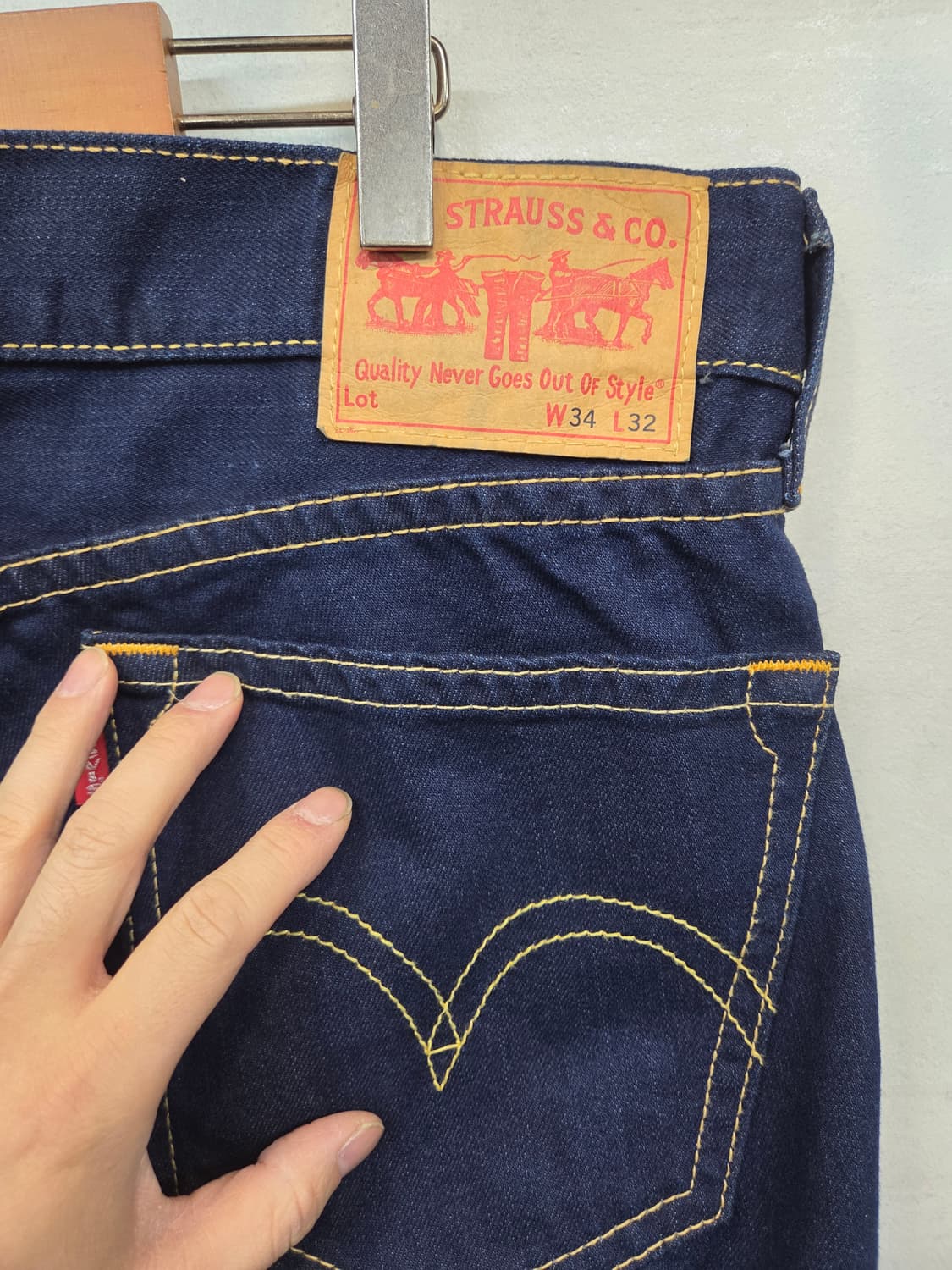 리바이스 타입원 리얼루즈 스티치 데님팬츠 34 상품이미지3