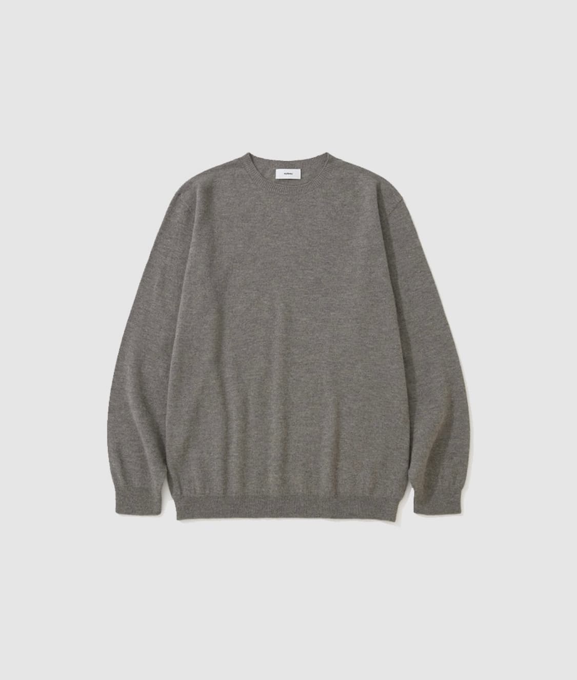 [S] 마이라이브러리 Round Neck Knit Warm Gray 상품이미지1