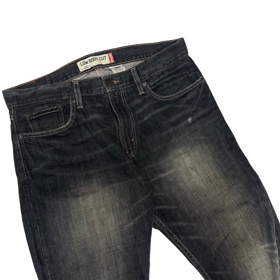 리바이스 569 로우부츠컷 흑청워싱데님진 34 상품이미지2