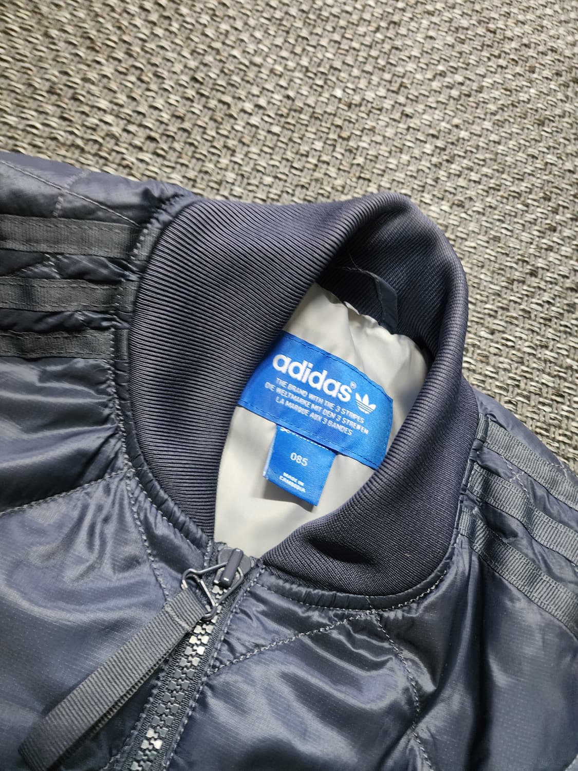 아디다스 퀼팅 블루종 자켓 85사이즈  상품이미지8
