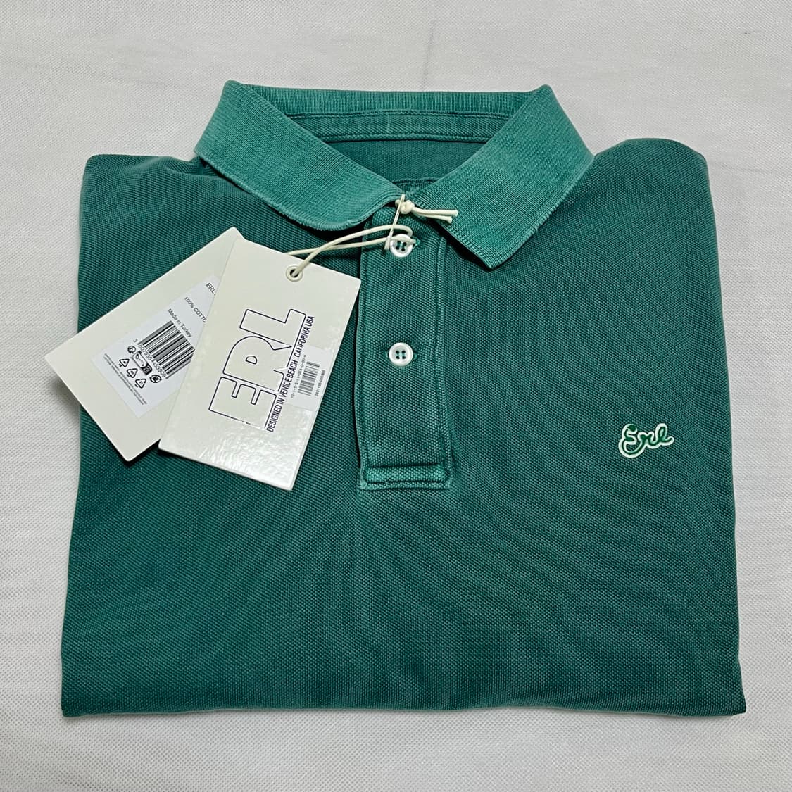 [L,XL]이알엘 ERL 25fw 폴로 셔츠/그린 상품이미지4