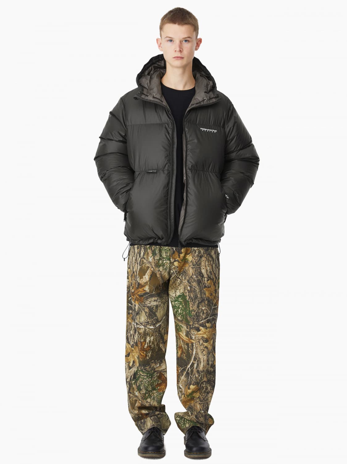 디스이즈네버댓 퍼텍스 리사이클 다운 후드 패딩 자켓 블랙 M 상품이미지4