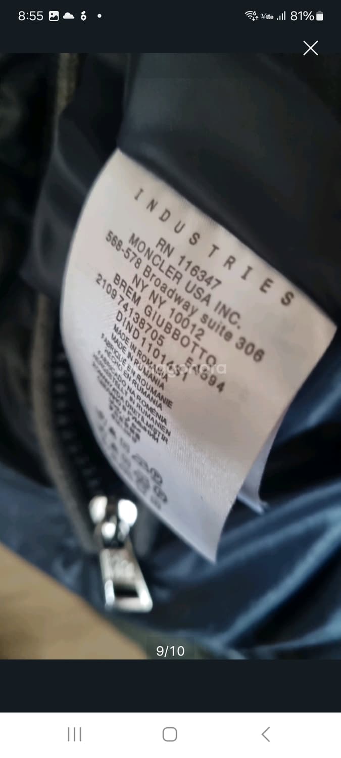 몽클레어 브리온그레이푸퍼.  M/L 상품이미지7