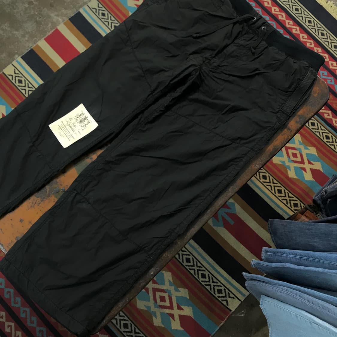 폴로랄프로렌 에이징 블랙 코튼 밴딩 팬츠 허리 34 36  상품이미지3