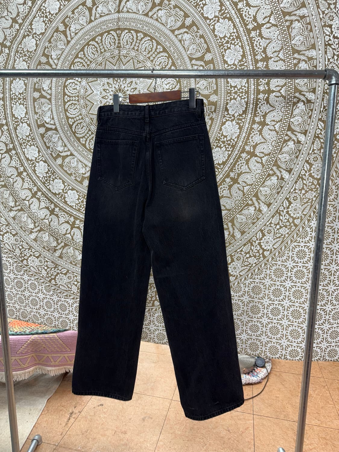 무신사스탠다드 흑청 데님팸츠  상품이미지5