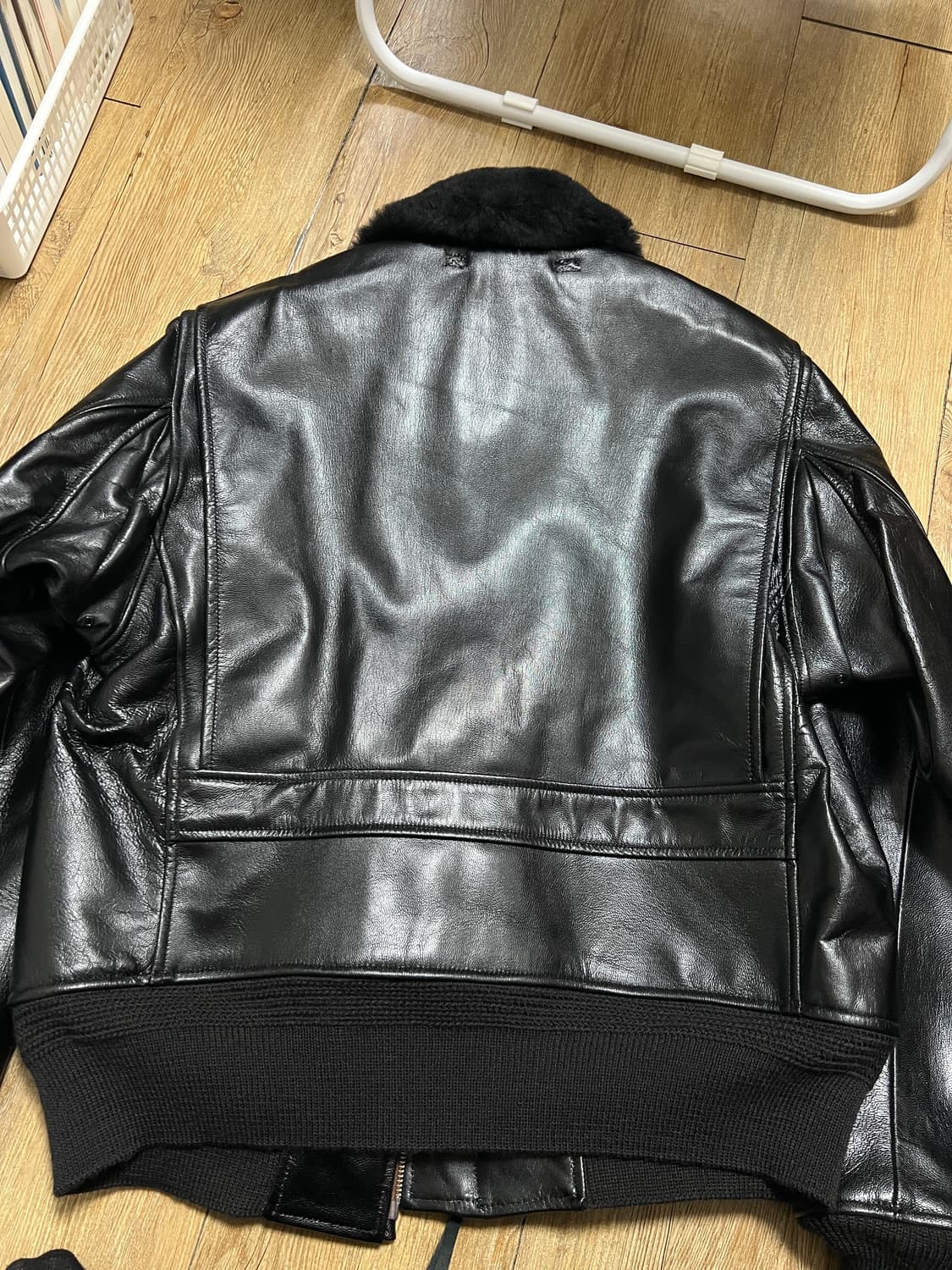 택포65) 아카펠라클로딩 Lot.201 Type G-1 차심 레더자켓 상품이미지5