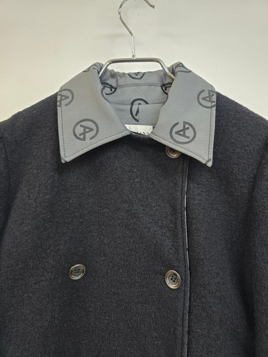 아르마니 꼴레지오니 로고 라나울100% 자켓 상품이미지4