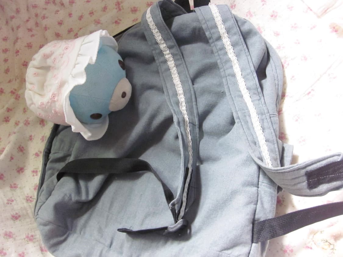 (메이드) 빈티지 데님셔츠 백팩 상품이미지4