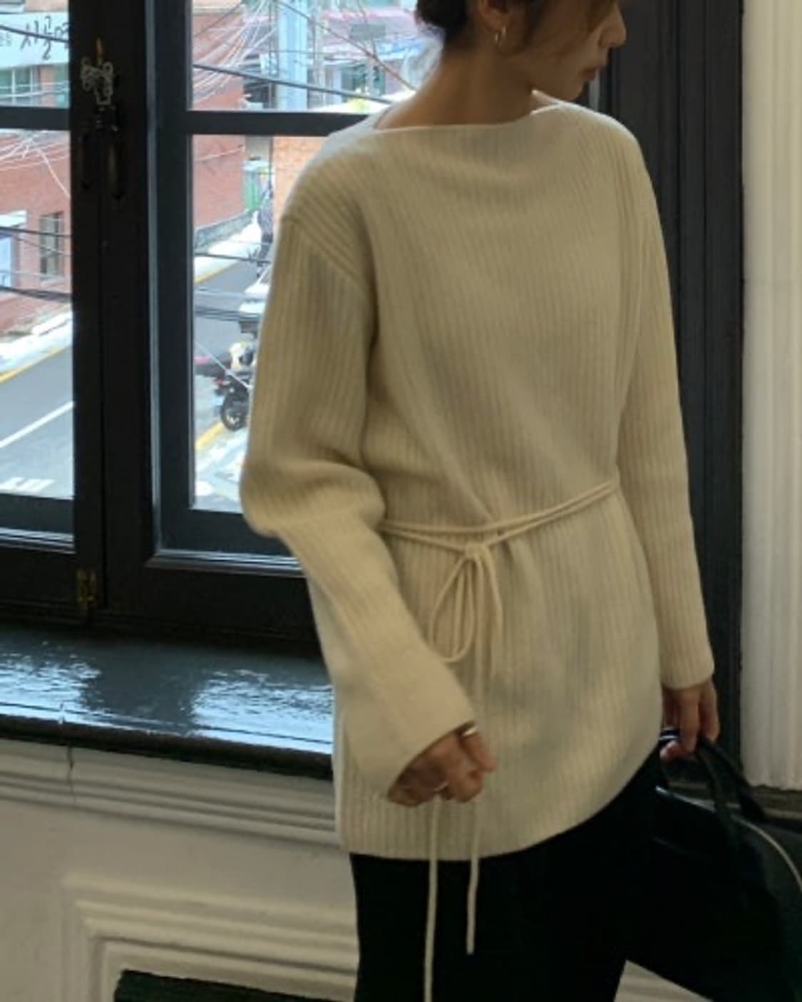 yuere 유에르 툴시 청키 리브드 니트 상품이미지4